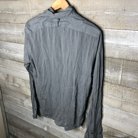 All Saints Shirts All Saints Ls Henley Light Blue Long Sleeve Mens Shirt Poshmark